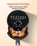 Bear 2.1 QT Mini Air Fryer with Adjustable Controls