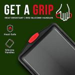 Nonstick Carbon Steel Bakeware Set with Silicone Handles