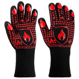 Heat-Resistant BBQ and Grill Silicone Gloves