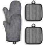Silicone Oven Mitts and Pot Holders Set