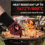 Heat-Resistant BBQ and Grill Silicone Gloves