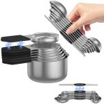 Magnetic Stainless Steel Measuring Cups and Spoons Set