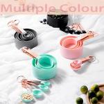 Rose Gold Measuring Cups and Spoons Set, 8 Piece