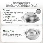 Stainless Steel Colander Set with Mixing Bowl
