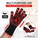 Heat-Resistant BBQ and Grill Silicone Gloves