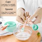Rose Gold Measuring Cups and Spoons Set, 8 Piece
