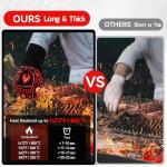 Heat-Resistant BBQ and Grill Silicone Gloves