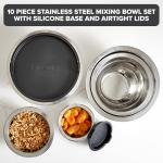 VIKING 10-Piece Stainless Steel Mixing Bowls Set