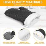 6-Piece Heat Resistant Oven Mitts and Towels Set