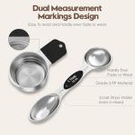 Magnetic Stainless Steel Measuring Cups and Spoons Set