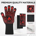 Heat-Resistant BBQ and Grill Silicone Gloves