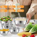 Colorful Airtight Mixing Bowls with Grater Attachments