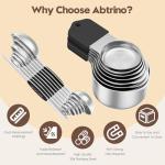 Magnetic Stainless Steel Measuring Cups and Spoons Set