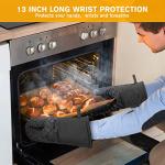 6-Piece Heat Resistant Oven Mitts and Towels Set