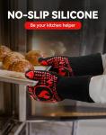 Heat-Resistant BBQ and Grill Silicone Gloves