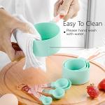 Rose Gold Measuring Cups and Spoons Set, 8 Piece