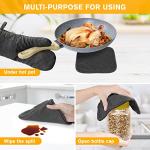 6-Piece Heat Resistant Oven Mitts and Towels Set