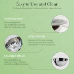 Set of 2 Stainless Steel Mixing Bowls