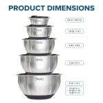 VIKING 10-Piece Stainless Steel Mixing Bowls Set