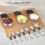 Magnetic Stainless Steel Measuring Cups and Spoons Set