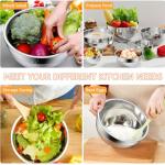 Colorful Airtight Mixing Bowls with Grater Attachments