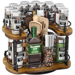 Adjustable Lazy Susan Spice Rack Organizer 12 Inch