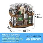 Adjustable Lazy Susan Spice Rack Organizer 12 Inch