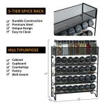 Skiileor 28-Jar Spice Rack Organizer Set