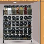 Skiileor 28-Jar Spice Rack Organizer Set