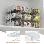 Clear Rolling Can Organizer for Pantry Storage
