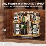 Adjustable Lazy Susan Spice Rack Organizer 12 Inch