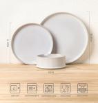 Terra Ceramic Dinnerware Set for 4, 12 Pieces