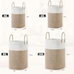 Woven Cotton Rope Laundry Hamper - 60L Brown