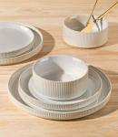 Terra Ceramic Dinnerware Set for 4, 12 Pieces