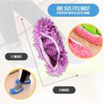 Microfiber Mop Slippers - 10 Pairs, Assorted Colors