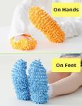 Microfiber Mop Slippers - 10 Pairs, Assorted Colors
