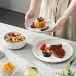 MALACASA 12-Piece Modern Stoneware Dinnerware Set