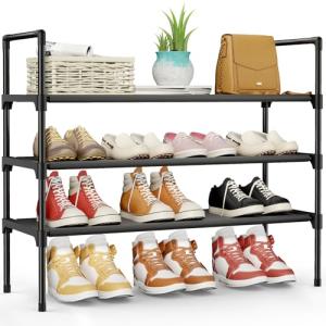 Kitsure 3-Tier Shoe Rack Organizer for Any Space