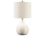 Ashley Rainermen Casual Ceramic Table Lamp, Off White
