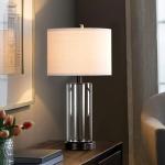 Kyrid 23.5'' Glass Table Lamps with USB Ports
