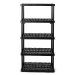 5-Shelf Heavy-Duty Plastic Storage Shelves