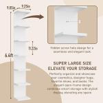 BKALEME 7-Tier Floating Wall Shelf Unit