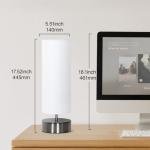 Dimmable Touch Table Lamp with Fabric Shade