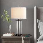 Kyrid 23.5'' Glass Table Lamps with USB Ports