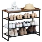 4-Tier Shoe Rack with Oxford Fabric Shelves