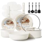CAROTE 17-Piece Nonstick Induction Cookware Set