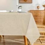 Linen Rectangle Tablecloth for Fall Dining, 60 x 84 Inch