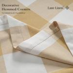 Beige Checkered Tablecloth - Stain Resistant 60x84