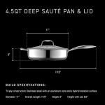 HexClad 4.5-Quart Nonstick Deep Sauté Pan