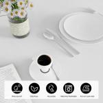 2-Pack Waterproof White Tablecloths for Rectangular Tables